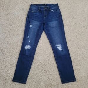 d.jeans Size 4 Medium Wash Distressed Skinny Jeans Grunge Y2K 